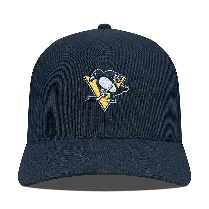Casquette ajustable noire pour homme Levelwear Pittsburgh Penguins Fusion