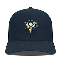 Casquette ajustable noire pour homme Levelwear Pittsburgh Penguins Fusion