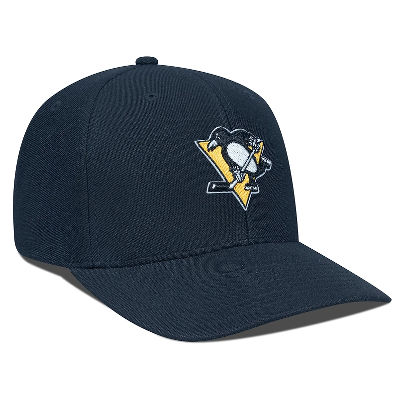 Casquette ajustable noire pour homme Levelwear Pittsburgh Penguins Fusion