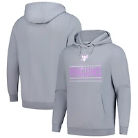 Sweat à capuche gris Levelwear pour homme, motif Penguins de Pittsburgh, « Hockey Fights Cancer » Pulsar Off Season Tri-Blend