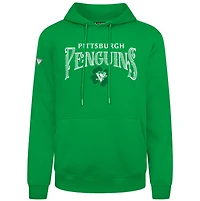 Men's Levelwear Green Pittsburgh Penguins St. Patrick's Day Podium Hoodie