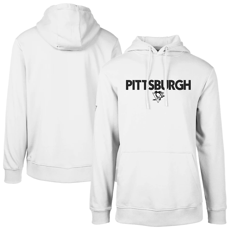 Men's Levelwear  White Pittsburgh Penguins Podium City Capsule Pullover Hoodie