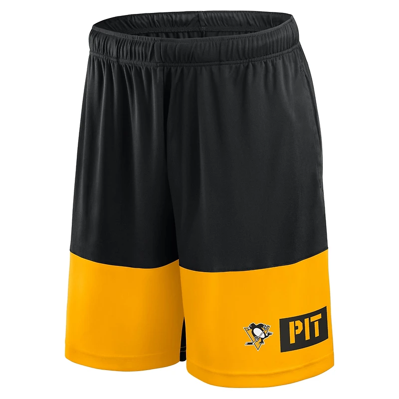 Men's Logo Athletic Black Pittsburgh Penguins Best of the Shorts