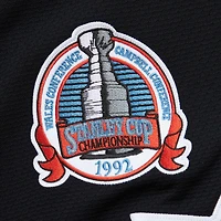Maillot de jeu puissance Mario Lemieux noir pour homme des Penguins Pittsburgh