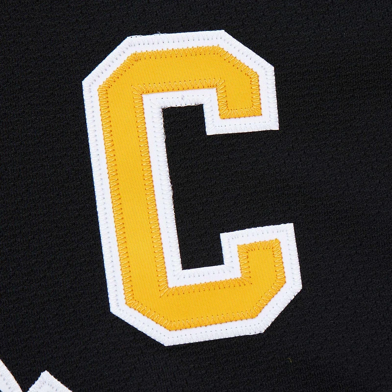 Maillot de jeu puissance Mario Lemieux noir pour homme des Penguins Pittsburgh