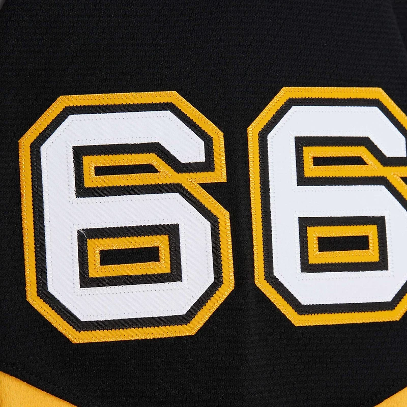 Maillot de jeu puissance Mario Lemieux noir pour homme des Penguins Pittsburgh 1996-97