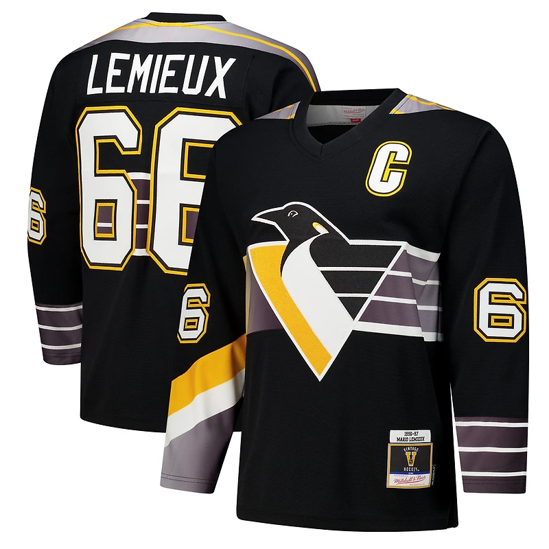 Men's Mario Lemieux Black Pittsburgh Penguins 1996-97 Power Play Jersey