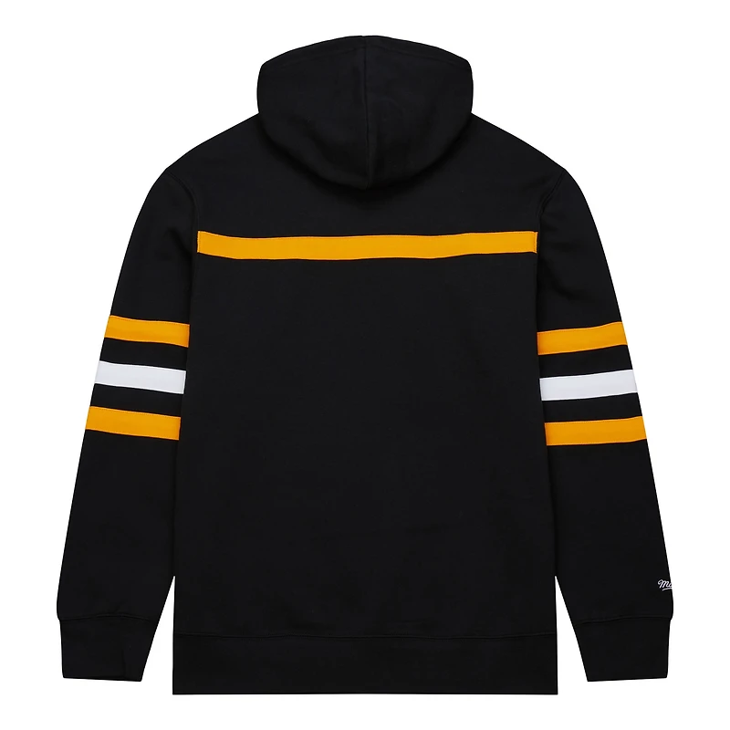 Men's Mitchell & Ness Black Pittsburgh Penguins Head Coach Pullover Hoodie