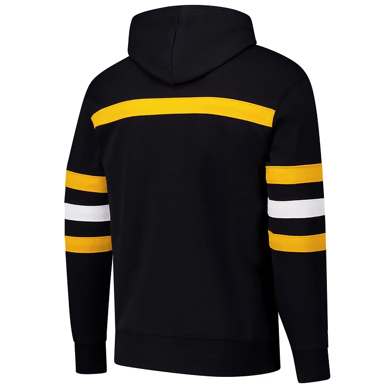 Sweat à capuche noir Mitchell & Ness pour homme avec slogan de l'entraîneur-chef des Penguins Pittsburgh