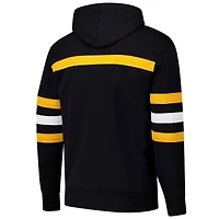 Sweat à capuche noir Mitchell & Ness pour homme avec slogan de l'entraîneur-chef des Penguins Pittsburgh