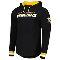 T-shirt à capuche manches longues Legendary Slub des Penguins de Pittsburgh noir Mitchell & Ness pour hommes