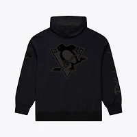 Sweat à capuche polaire Phantom noir Mitchell & Ness pour homme