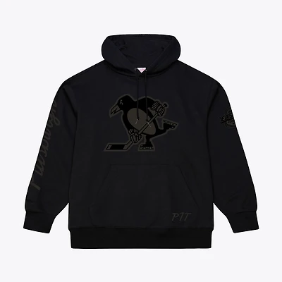 Men's Mitchell & Ness Black Pittsburgh Penguins Phantom Fleece Hoodie