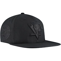 Casquette snapback ton sur ton Soul Strike Pearl des Penguins de Pittsburgh noire Mitchell & Ness pour homme