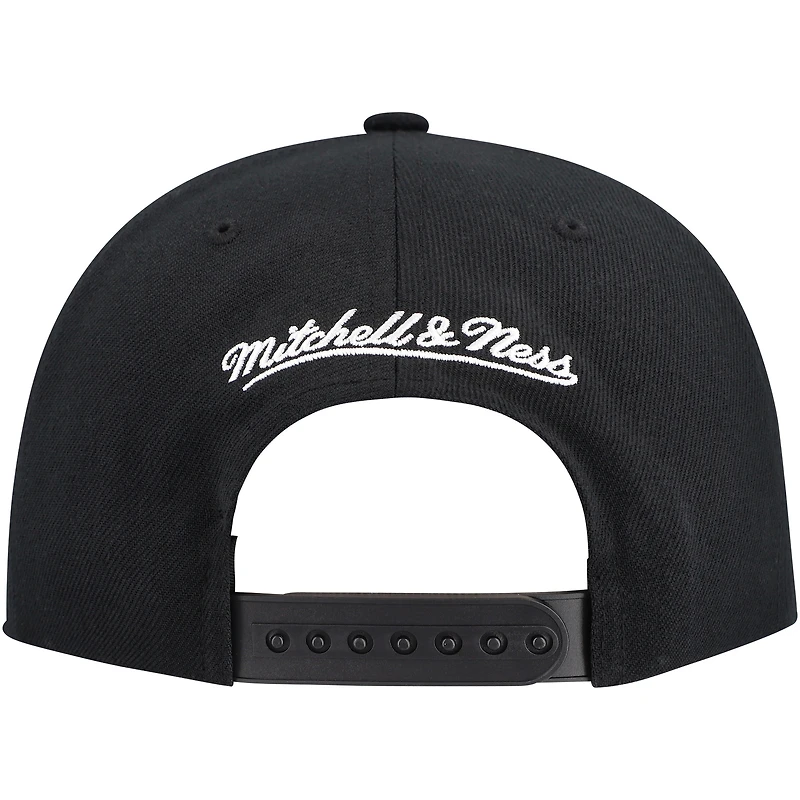 Men's Mitchell & Ness  Black Pittsburgh Penguins Team Snapback Hat