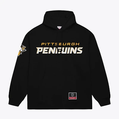 Men's Mitchell & Ness Black Pittsburgh Penguins Team Up Hoodie