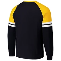 Men's Mitchell & Ness  Black Pittsburgh Penguins Thermal Henley Long Sleeve T-Shirt
