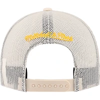 Casquette réglable de camionneur avant en mousse crème Pittsburgh Penguins Mitchell & Ness pour hommes
