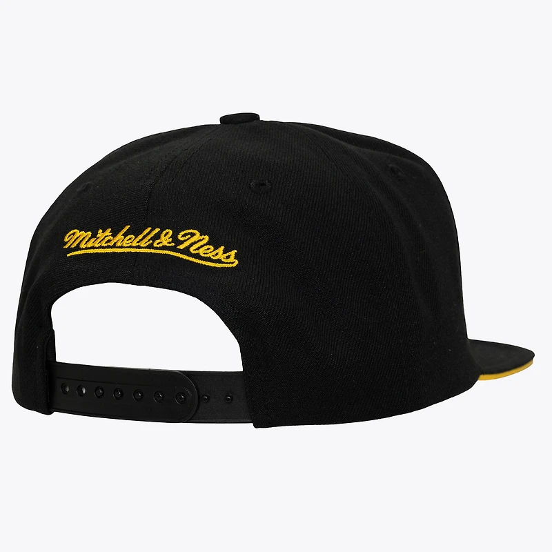 Casquette Snapback Mitchell & Ness Or/Noir Penguins de Pittsburgh pour homme