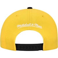 Casquette Snapback bicolore Pro Crown Underarch des Penguins de Pittsburgh pour homme Mitchell & Ness Gold/Black