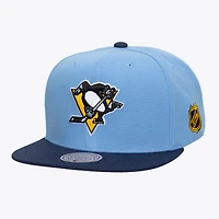 Casquette Mitchell & Ness bleu clair Pittsburgh Penguins Legendary Home Snapback pour homme