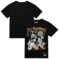 T-shirt noir Mitchell & Ness Marc-André Fleury pour homme, motif collage des Penguins de Pittsburgh