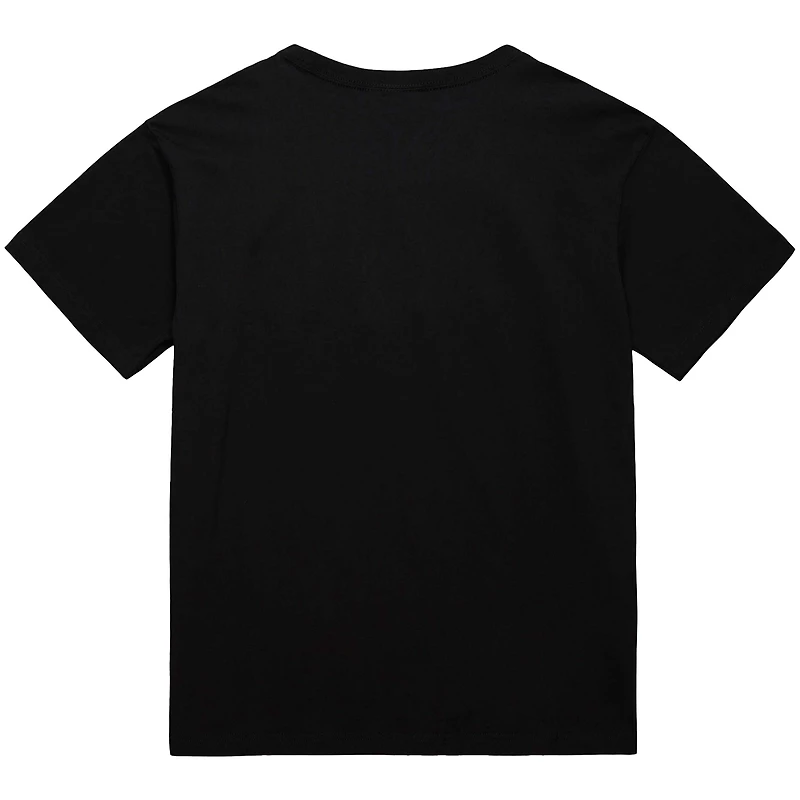 T-shirt noir Mitchell & Ness Marc-André Fleury pour homme, motif collage des Penguins de Pittsburgh