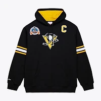 Men's Mitchell & Ness Mario Lemieux Black Pittsburgh Penguins 1992 Name Number Premium Pullover Hoodie