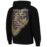 Sweat-shirt en polaire avec nom et numéro de qualité supérieure pour hommes Mitchell & Ness Mario Lemieux Pittsburgh Penguins noir