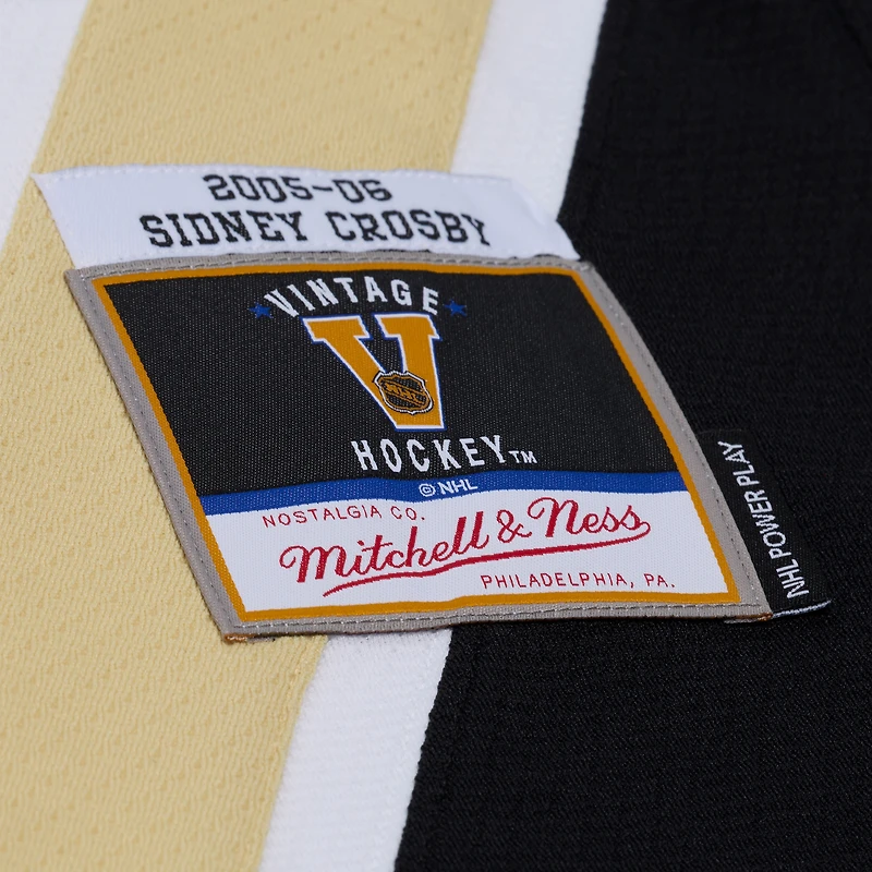 Men's Mitchell & Ness Sidney Crosby White Pittsburgh Penguins 2005 Power Play Jersey