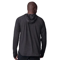 Men's MSX by Michael Strahan  Black Pittsburgh Penguins Fast Track Raglan Long Sleeve Hoodie T-Shirt