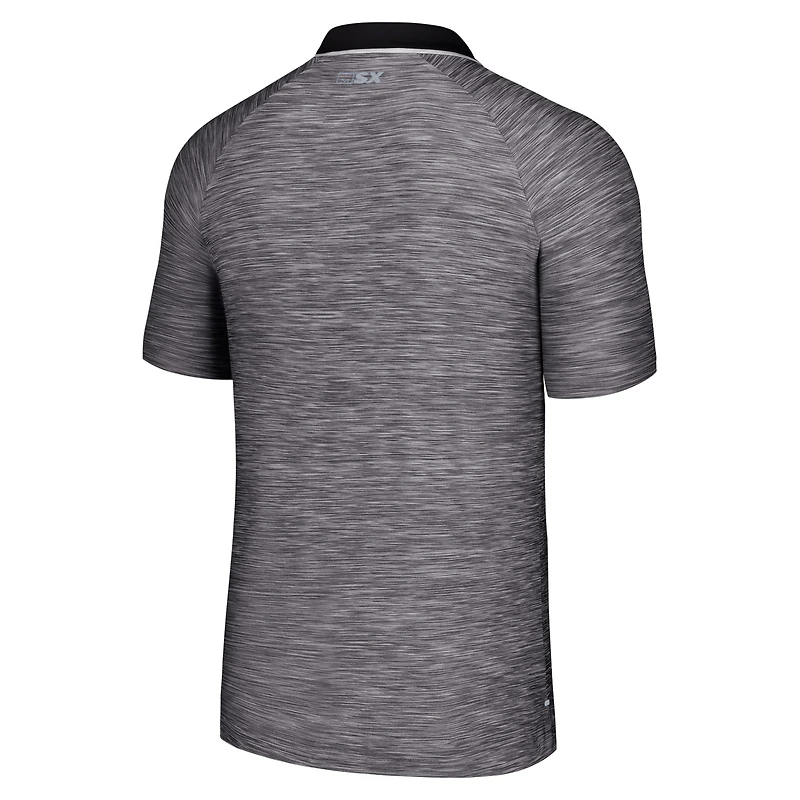 Polo raglan stratégique MSX par Michael Strahan pour hommes, noir, Pittsburgh Penguins