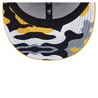 Men's New Era Black/Gold Pittsburgh Penguins Camo Meshback 9FIFTY Snapback Hat