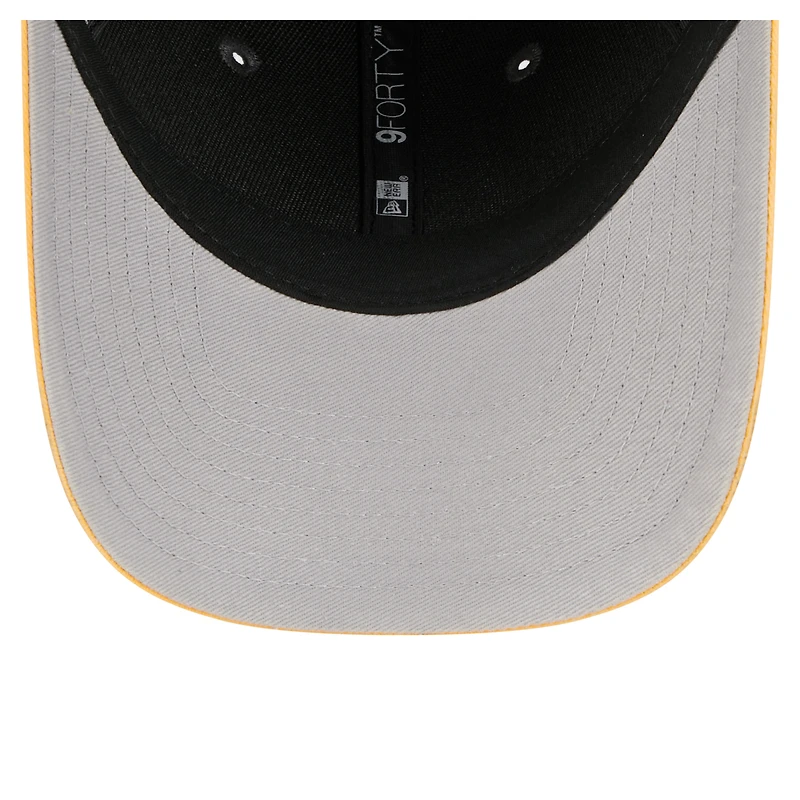 Men's New Era Black/Gold Pittsburgh Penguins Mascot 2-Tone 9FORTY Adjustable Hat