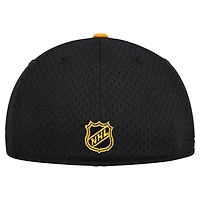 Men's New Era Black/Gold Pittsburgh Penguins Mesh Crown Two-Tone 59FIFTY Fitted Hat
