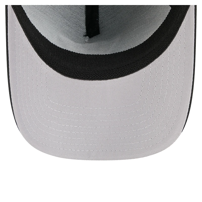 Men's New Era Black Pittsburgh Penguins 39THIRTY A-Frame Perforated Flex Hat