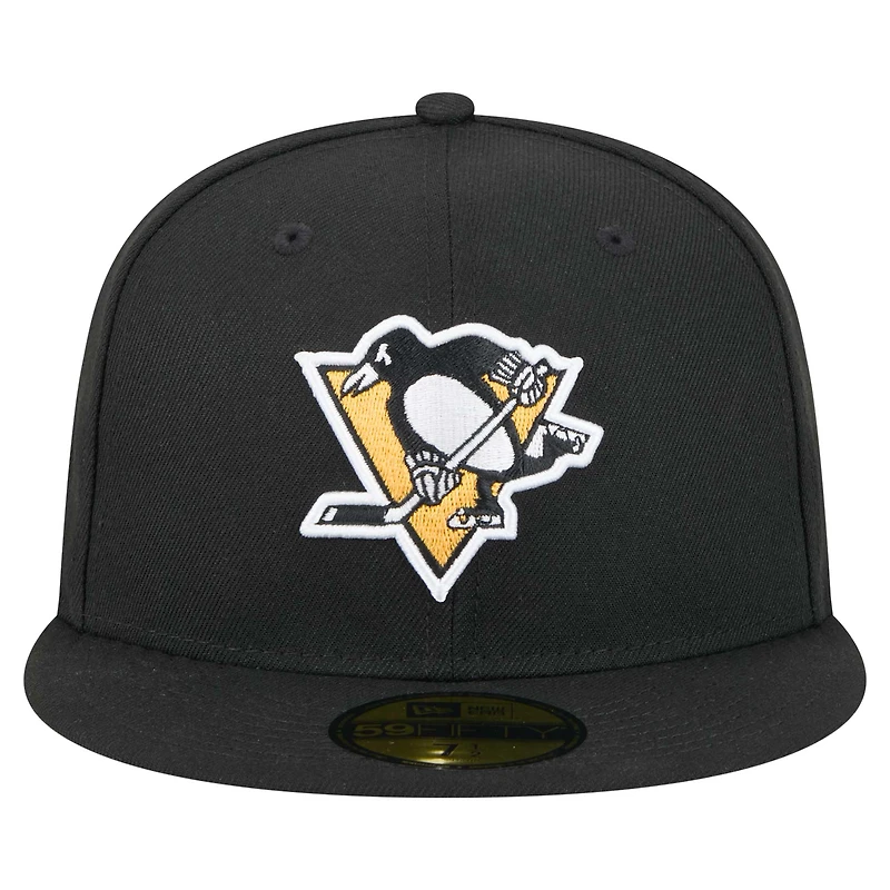 Men's New Era  Black Pittsburgh Penguins Core 59FIFTY Fitted Hat