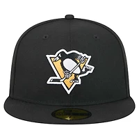 Men's New Era  Black Pittsburgh Penguins Core 59FIFTY Fitted Hat