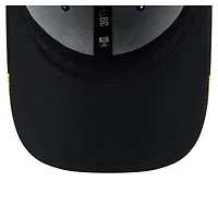 Casquette 39THIRTY Flex Linear Featherweight noire pour homme des Penguins de Pittsburgh New Era