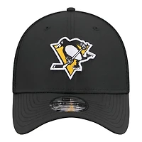 Men's New Era  Black Pittsburgh Penguins Logo 39THIRTY Flex Hat
