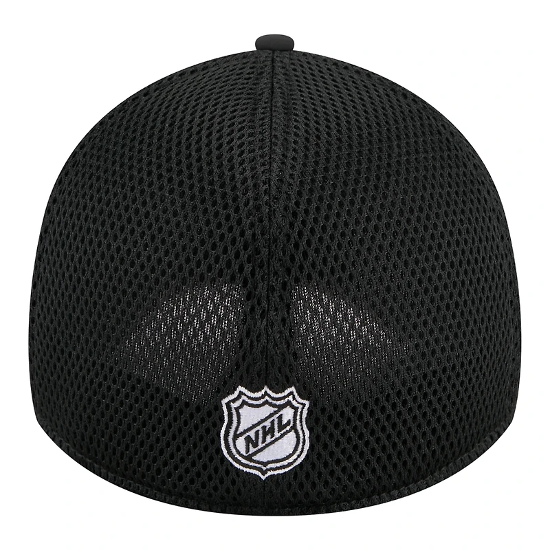 Men's New Era Black Pittsburgh Penguins Logo 39THIRTY Flex Hat