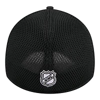 Men's New Era  Black Pittsburgh Penguins Logo 39THIRTY Flex Hat
