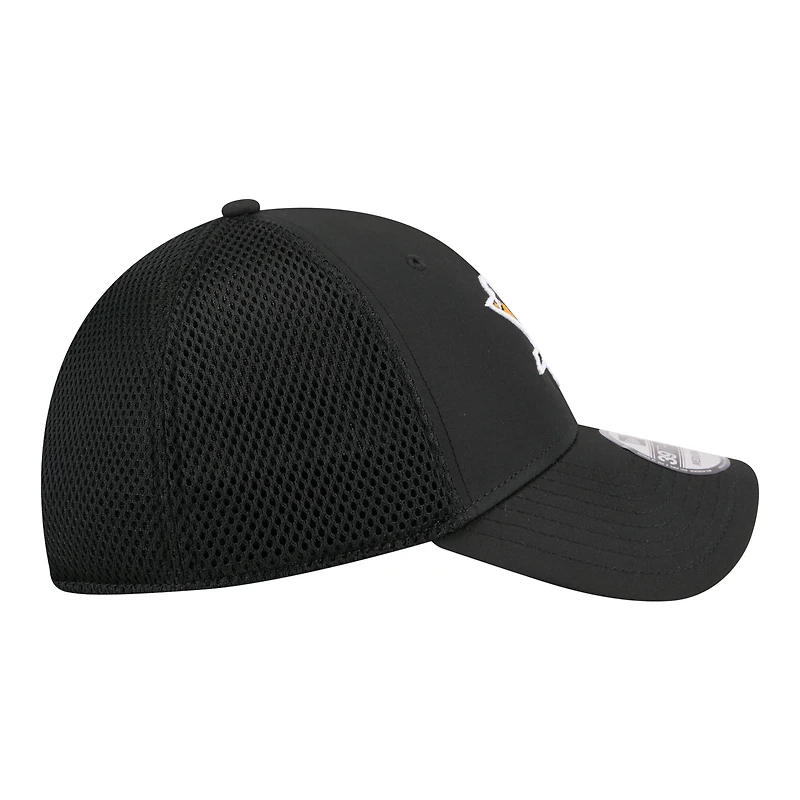 Men's New Era  Black Pittsburgh Penguins Logo 39THIRTY Flex Hat