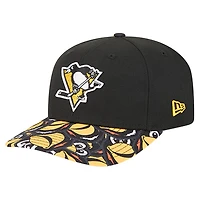 Men's New Era Black Pittsburgh Penguins Mascot Visor 9SEVENTY Adjustable Hat
