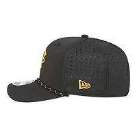 Men's New Era  Black Pittsburgh Penguins Sport Vented 9SEVENTY Rope Adjustable Hat