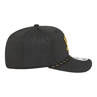 Casquette New Era noire Pittsburgh Penguins Sport Vented 9SEVENTY pour homme, ajustable par corde