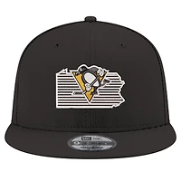 Casquette snapback 9FIFTY noire New Era pour homme, motif State Pride des Penguins de Pittsburgh