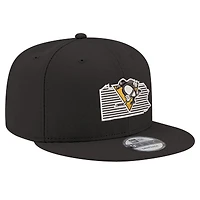 Casquette snapback 9FIFTY noire New Era pour homme, motif State Pride des Penguins de Pittsburgh