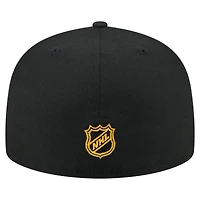 Casquette ajustée 59FIFTY noire New Era pour homme, motif State Stitch des Penguins de Pittsburgh