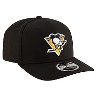 Men's New Era  Black Pittsburgh Penguins Team Collection Basic 9SEVENTY Adjustable Hat